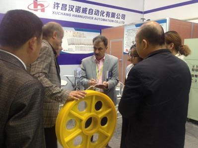 導向輪電梯挖機2016上海電梯展